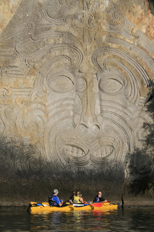  and intricate designs like these Maori designs into the rocks on Earth 